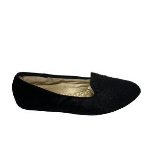 Women’s birdies pony fur slip on size 7 Black